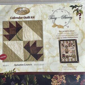 Quilters Sampler Club Twig & Berry Calendar Quilt Kit Precut Fabric Block 9